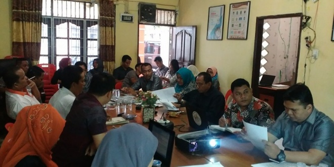 Rapat Pleno Rutin KPU Kota Binjai, Senin 13 Februari 2017